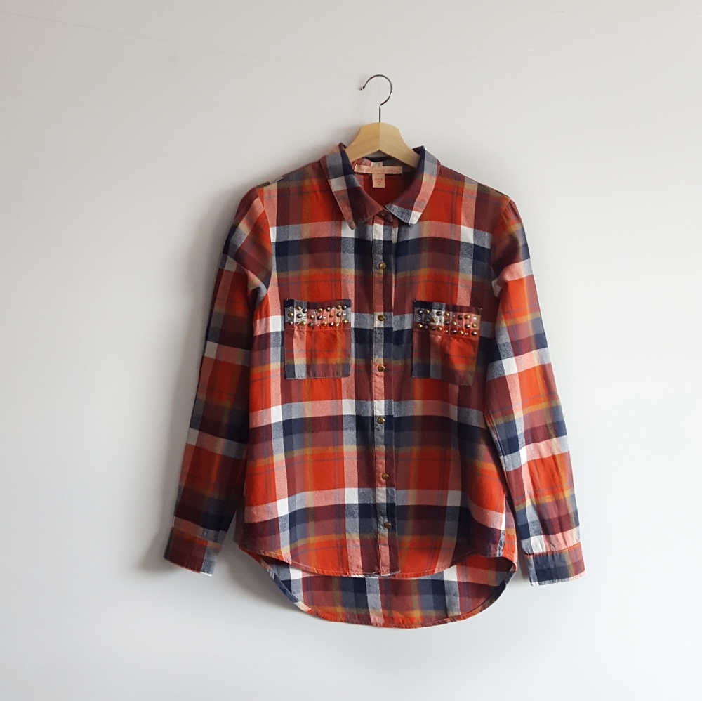 ▪︎Rebellious One▪︎Women's Plaid Button Down Shirt